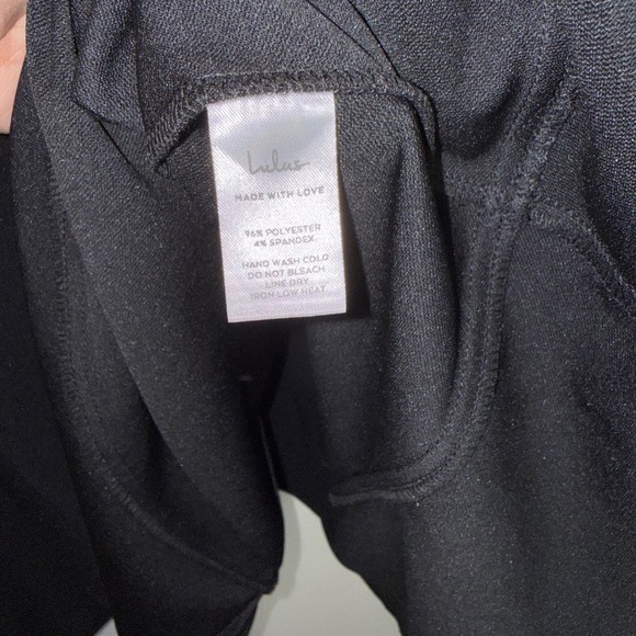 Lulus Black Sleeveless Square Neck Fit and Flare Zipper Dress Plus Size 2X - Picture 6 of 10